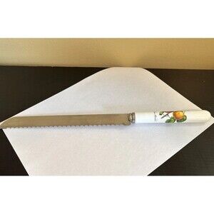 Portmeirion White and Orange Serrated Knife